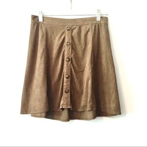 A-line button down Charlotte Russe miniskirt